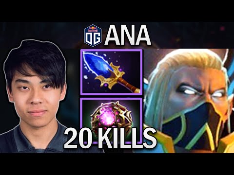 OG.ANA SMURF INVOKER WITH OCTARINE-AGHANIMS - DOTA 2 7.30 GAMEPLAY