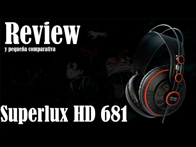 Vídeo relacionado con Superlux HD681B Auriculares Estudio con Bolsa Transporte
