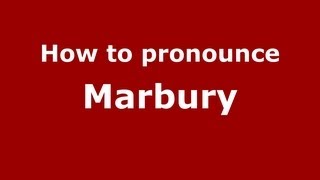 How to pronounce Marbury