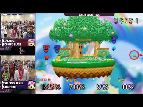 SnS 4 - Velocity Jones & Andykins Vs. Combo Blaze & ZackerZ SSB64 Losers Semis - Smash 64