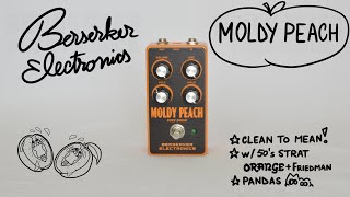 Video thumbnail for Berserker Electronics MOLDY PEACH | Unique dynamic Fuzz Drive pedal Demo + Review CLEAN to HIGH GAIN by Pair of Pandas