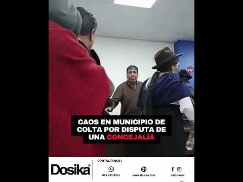 Caos en Municipio de Colta por disputa de una concejalía