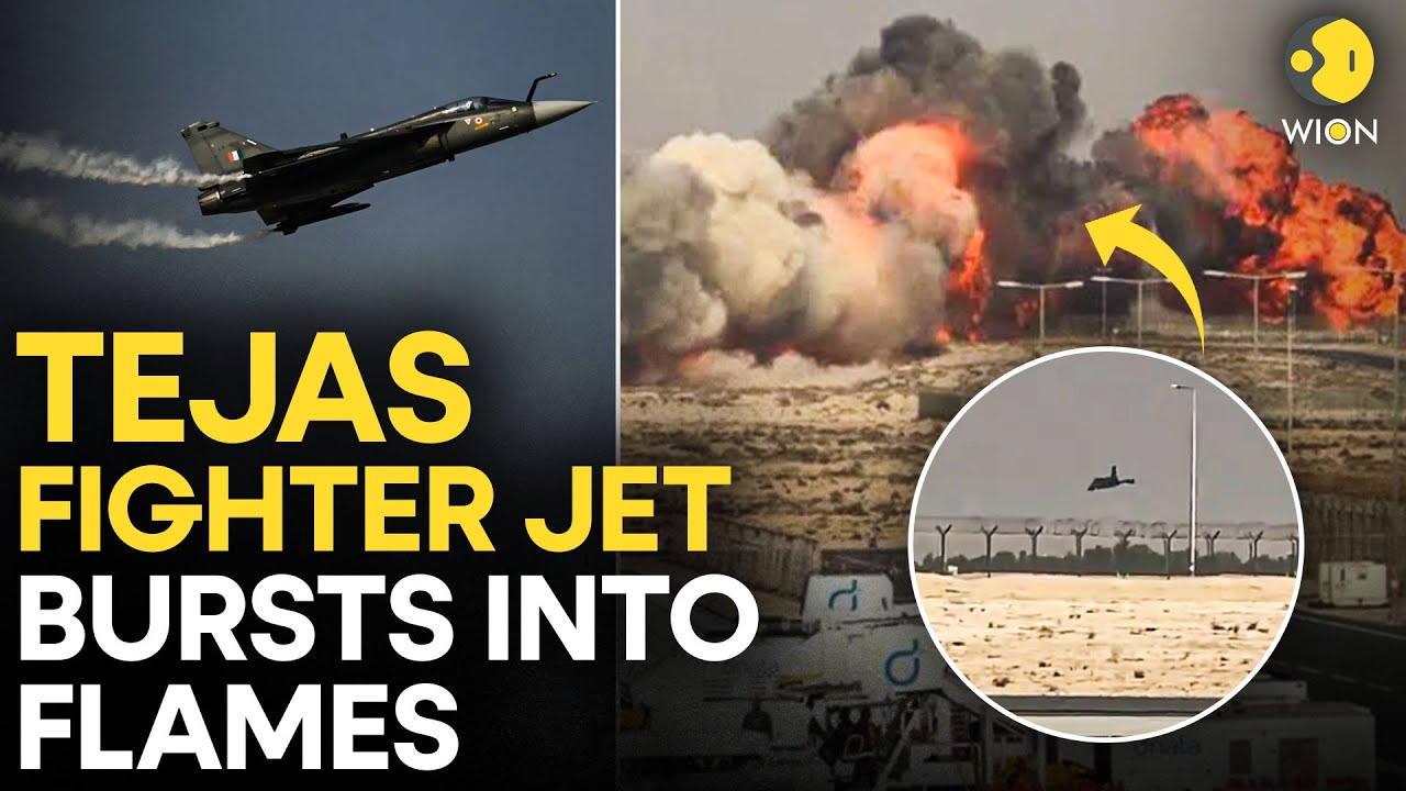 Tejas Crashes In Dubai LIVE: Tejas Fighter Jet Crashes, Bursts Into Flames At Dubai Air Show | WION