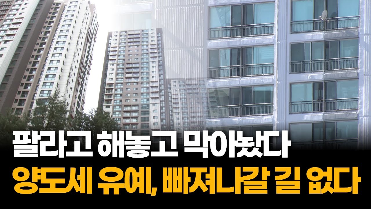 다주택자 “팔라더니 못 팔게 했다”…양도세 유예의 함정