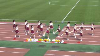 preview picture of video 'JR東日本カップ'12 早大vs慶大@市原臨海 HT：早稲田チア「ビッグベアーズ」'