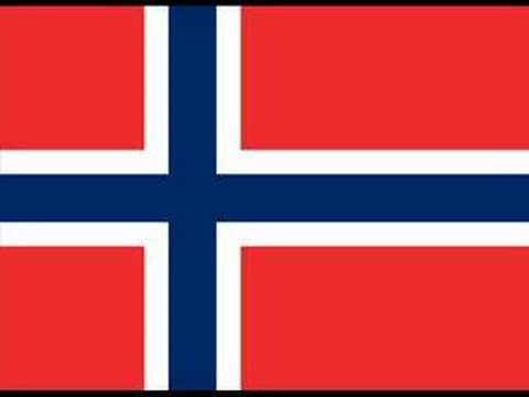 Glittertind- Norge i rødt hvitt og blått
