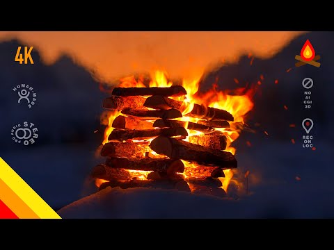 Golden hour, on location 🔥 CAMPFIRE by the Arctic coast (12 hours - mid-roll ads turned off)