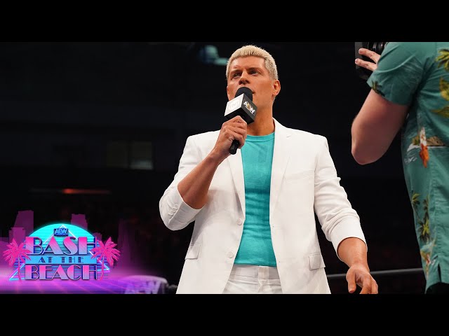 CODY HAS SOME HARSH WORDS FOR MJF |  AEW DYNAMITE: BASH AT THE BEACH