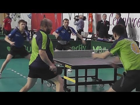 ZHIDKOV, ZHMUDENKO vs GLADYISHEV, KHOMUTOV Russian Club Premier League 4 Tour Table Tennis