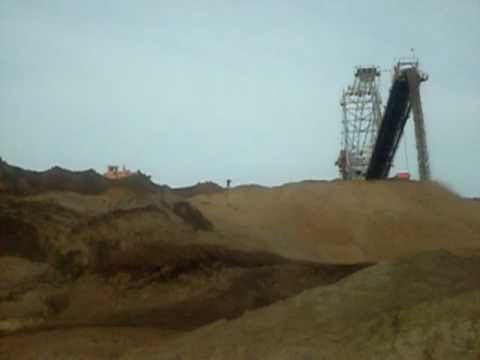 Praca na zwałach (zwałowisko odkrywki Szczerców)