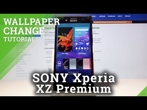 How to Change Wallpaper in SONY Xperia XZ Premium – Desktop Update