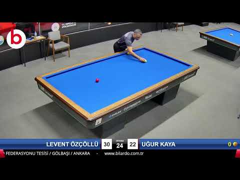 LEVENT ÖZÇÖLLÜ & UĞUR KAYA Bilardo Maçı - 2023 3 BANT 1.LİG PLAY-OFF-1.TUR