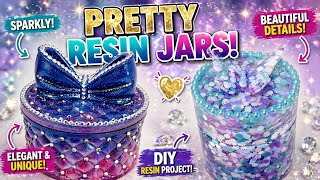 👉 Pretty Resin Jars ✨ Sparkly, Elegant & So Easy to Make!