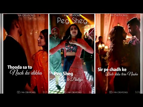 Peg sheg whatsapp status fullscreen | Rukshar Dhillon | Peg sheg La le baliye status | Bhangra Pale