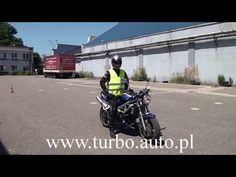 Hamowanie awaryjne motocyklem kat AM,A1,A2,A Egzamin WORD Łódź,Sieradz z OSK TURBO Pabianice