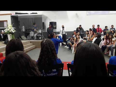 Apresentação dos jovens de taquaral. Igreja pentecostal nova Jerusalém de Cristo