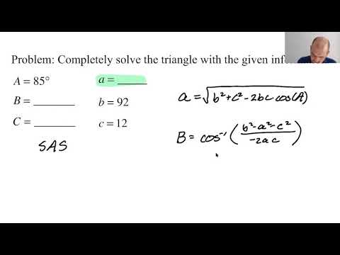 Law of Cosines SAS Examples pg 114, pt 2