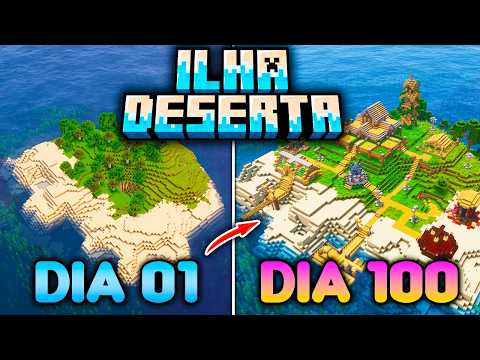 PASSEI 100 DIAS SOZINHO EM UMA ILHA NO MINECRAFT - O FILME