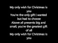 Jessica Simpson-My Only Wish lyrics on screen