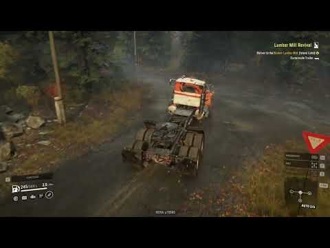 SnowRunner Ep 44. Lumber Mill Revival Pt1, (long preparations). Hunter Bob's Bridge