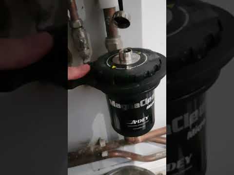 How to put inhibitor in a central heating system