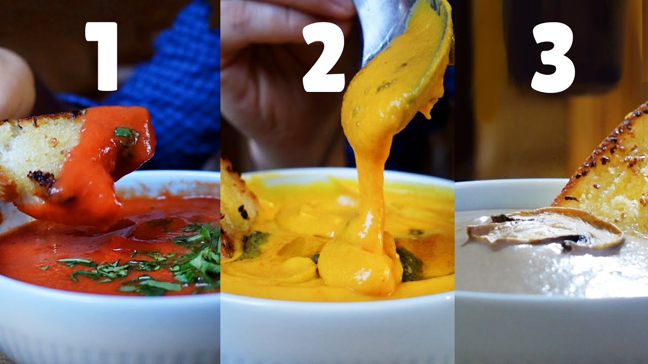 Без жарки и варки - 3 супа из вакуумного блендера AirFree