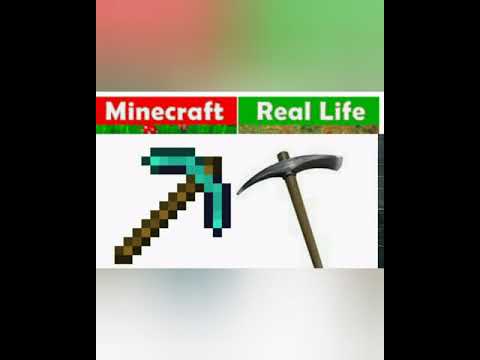 Rebbitro - minecraft vs real life tools #shorts #minecraftshow #minecraft #Rebbitro #minecrafttools