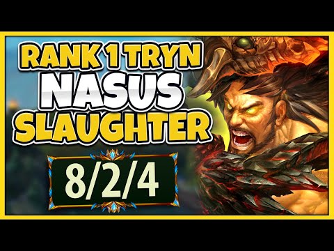 #1 TRYNDAMERE WORLD HOW TO ABSOLUTELY CRUSH NASUS TOP-LANE - League of Legends
