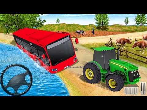 Chained Tractor Towing Rescue - Offroad Driver Vechies Simulator - Android GamePlay #4
