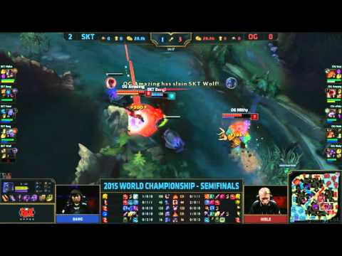 Faker Ryze "one shots" Amazing Lee Sin - Worlds 2015 - League of Legends