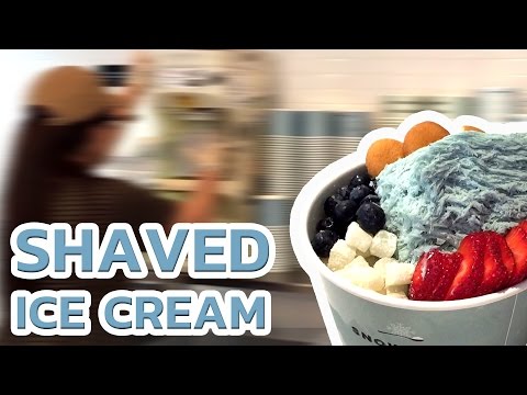 Shaved Ice Cream | Korean Patbingsu / Bingsu / Patbingsoo / Bingsoo - Snow Ice Cream