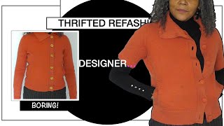 Refashion A Cardigan, Into a Designer One That Is Worth Wearing | Colleen G Lea