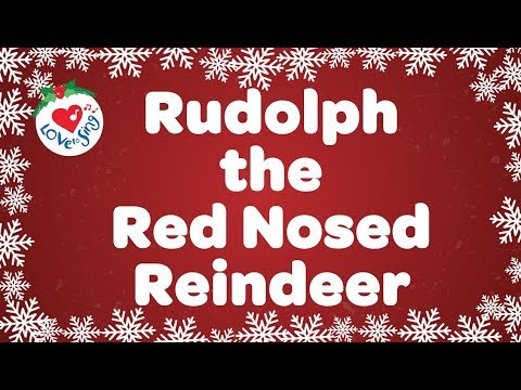 Rudolph the Red Nosed Reindeer With Lyrics | Christmas Songs and Carols