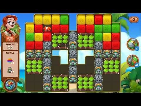 Lost Island Blast Adventure Level 1876 NO BOOSTERS - A S GAMING ✔️