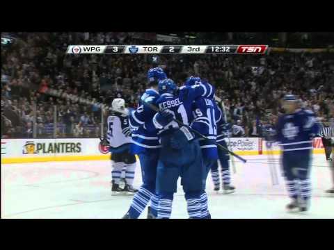 Lupul 2nd Goal - Jets 3 vs Leafs 2 - Oct 19th 2011 (HD)