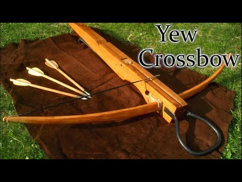 Making medieval 110 lbs yew crossbow