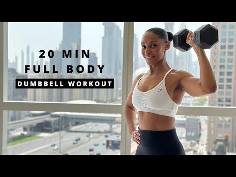 20 minute Full Body Dumbbell Workout | Build Muscle, Strength & Burn Fat 🔥