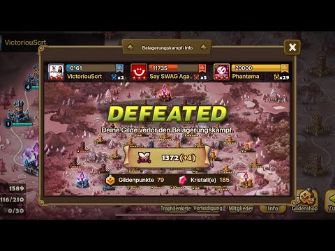 RILEY in G3 Siege vs SSA vs Phantoma - No Commentary Sound - Summonerswar