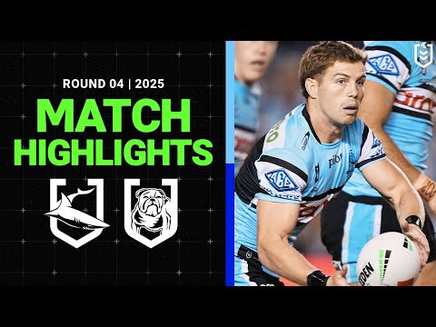 NRL Highlights | NRL Match Highlights 2025 | Sharks v Bulldogs | Round 4