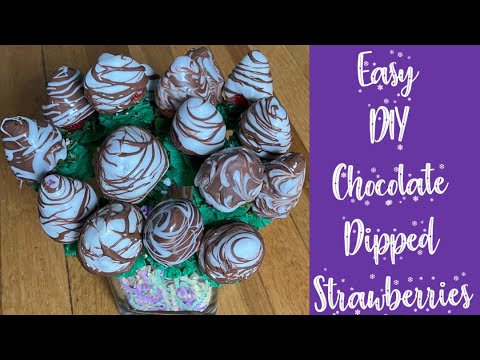 How To Make  Chocolate Covered Strawberries/ Mother's Day/Teacher's Appreciation Day Fruit Bouquet