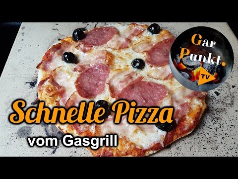 Schnelle Pizza vom Gasgrill - Der ultimative 10-Minuten-Pizzateig nach J. Fischer - GarPunkt.TV #46
