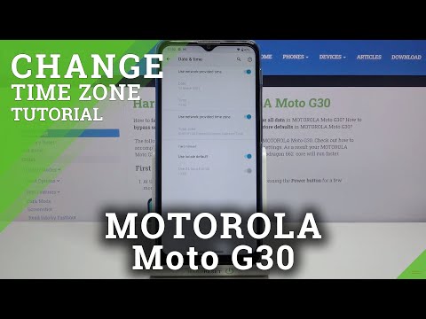 How to Adjust Time Zone on Motorola Moto G30 – Change Date