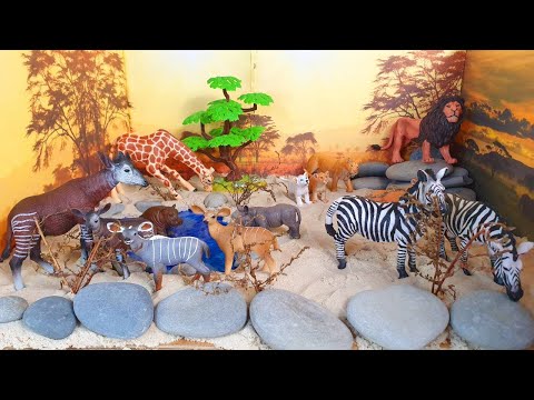 Safari animals  African Diorama DIY