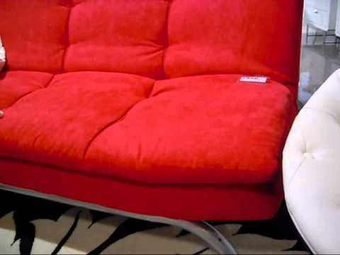 Kanapa rozkładana Sunset czerwona, Living Art