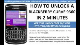 how to unlock a blackberry curve 9360 using a mep mep2 unlock code
