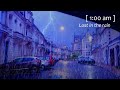 3HOURS ASMR WALKING IN HEAVY RAIN THUNDERSTORM At Night No ADS Relaxing ASMR Rain For Sleeping