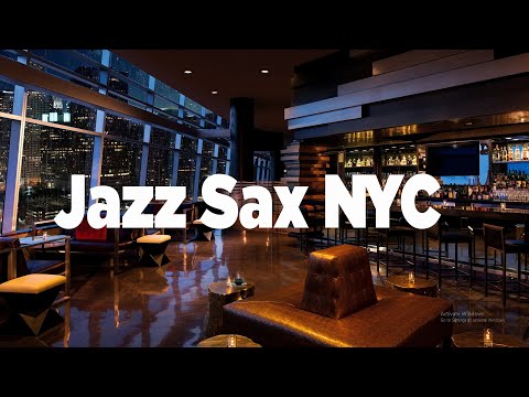Relaxing Jazz - Jazz Saxophone Music In Coffee Shop New York Ambience For Study, Work, Relax