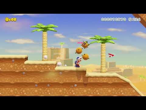 Spike's Dusty Dunes (Super Mario Maker 2)