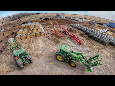 Big Stack! Stacking 150 bales for feeding