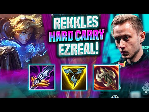 REKKLES HARD CARRY WITH EZREAL! - KC Rekkles Plays Ezreal ADC vs Xayah! | Season 2022